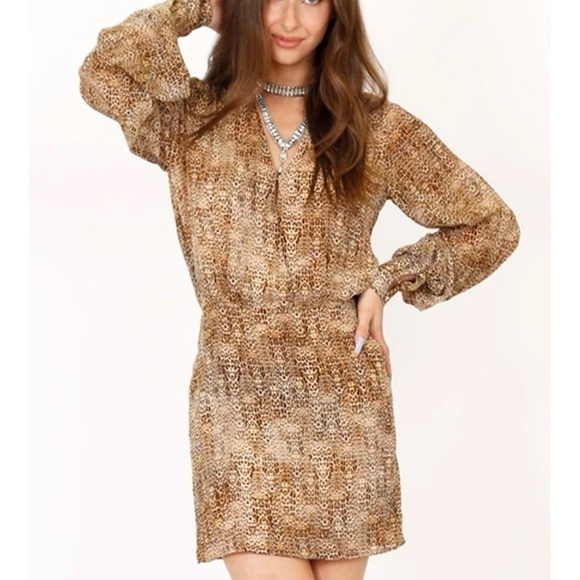 Alexis The Dula Leopard Print Mini Dress XS - Picture 2 of 10